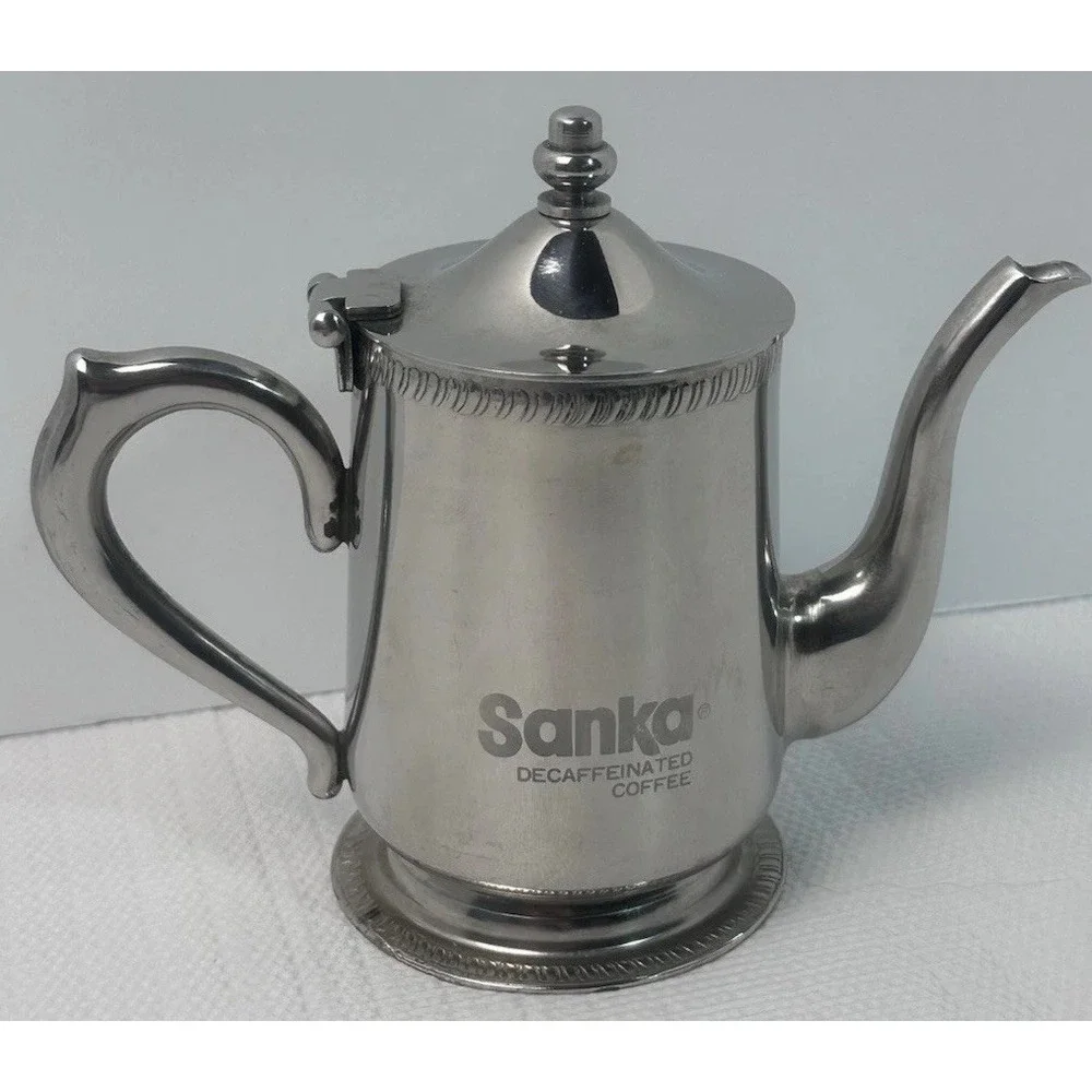 Vtg Brandware BC-10 18-8 Stainless Sanka Decaf Coffee Creamer Server Pitcher